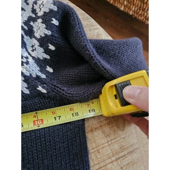 St. Johns Bay Fairisle Turtleneck Sweater Womens Size M Chuncky Knit Nordic - Picture 8 of 11